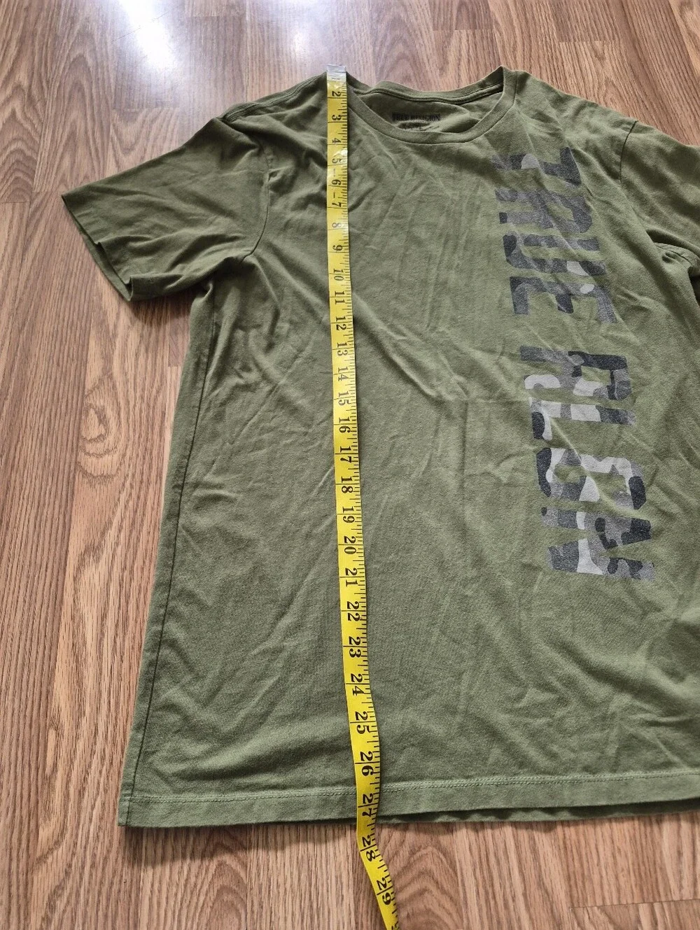 True Religion Men's Green Cotton Shirt Size Small